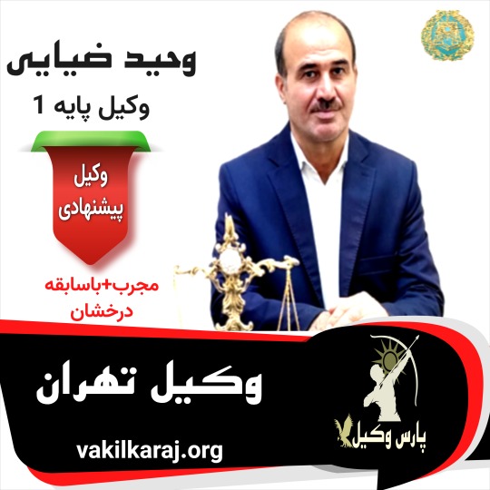 وحید ضیایی وکیل پایه 1 تهران