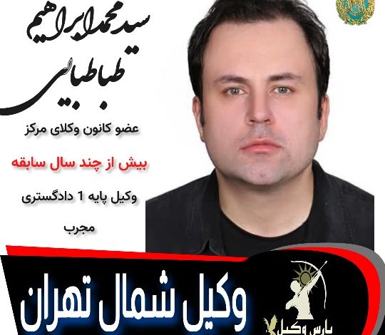 سیدمحمدابراهیم طباطبایی وکیل تهران