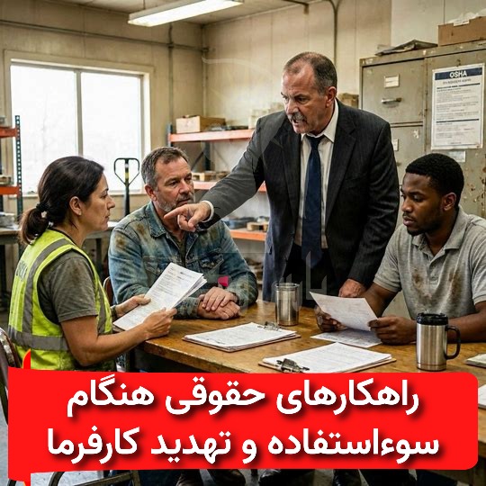راهکارهای حقوقی هنگام سوءاستفاده و تهدید کارفرما