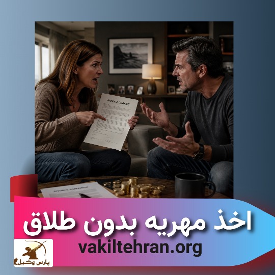 اخذ مهریه بدون طلاق